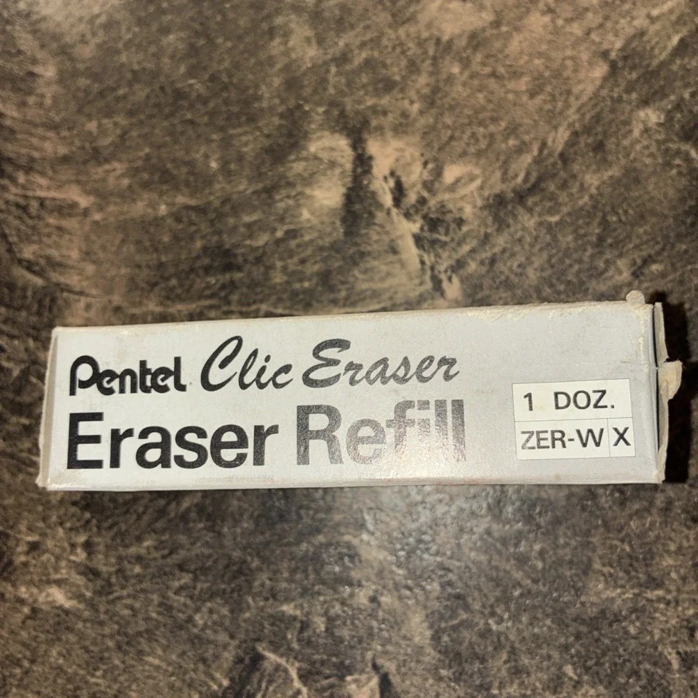 Pentel Refill Erasers for Clic Eraser. (ZER-W) 10 Sleeves Seemed Missing 2